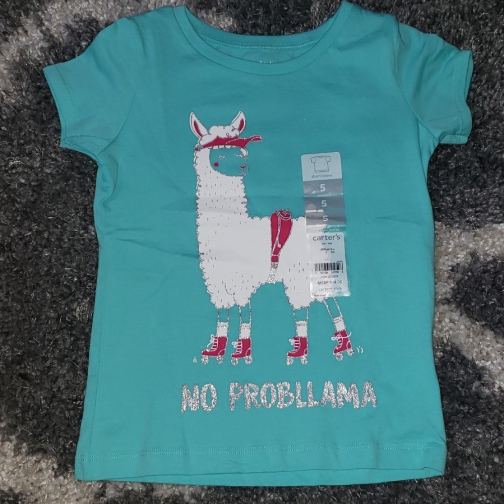 Girl shirt short sleeve 5t CARTER'S